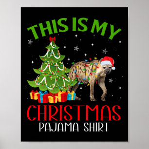 Funny WeihnachtsLICHT Das ist mein Hyena Weihnacht Poster
