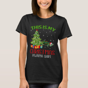 Funny Weihnachtslicht Das ist meine Iguana Christm T-Shirt
