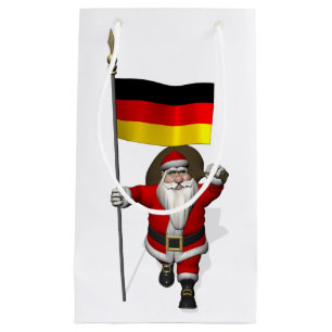 Funny Weihnachtsmann mit dem Ende Deutschlands Kleine Geschenktüte