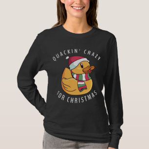 Funny Weihnachtsmannmütze Rubber Duck Weihnachtspu T-Shirt