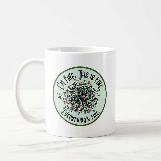 Funny Weihnachtszitat Tangled Leuchten Ich bin gut Kaffeetasse (Links)