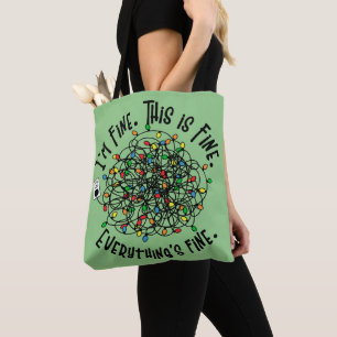 Funny Weihnachtszitat Tangled Leuchten Ich bin gut Tasche