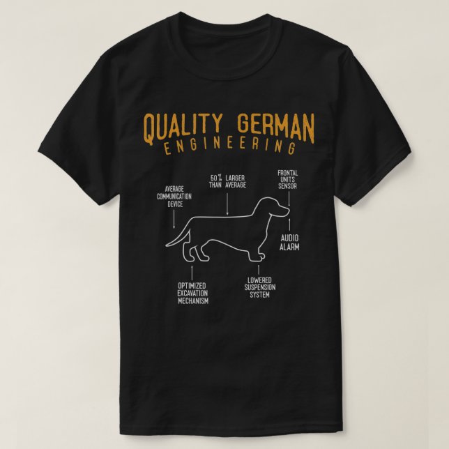 Funny Weiner Dog Joke , Sarcastic German Dachshund T-Shirt (Design vorne)