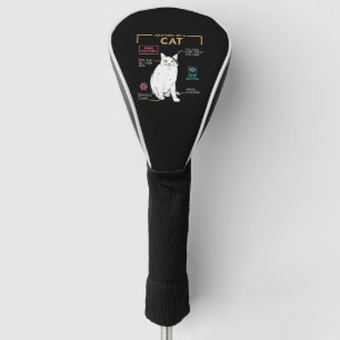 Funny Weird Cat Meme lächeln, Anatomie einer Katze Golf Headcover