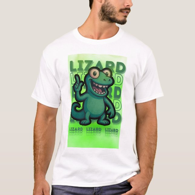 Funny Weirdcore Lizard Lizard Lizard Meme T - Shir T-Shirt (Vorderseite)