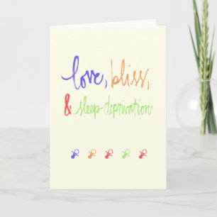Funny Welcome Baby Card Ankündigung