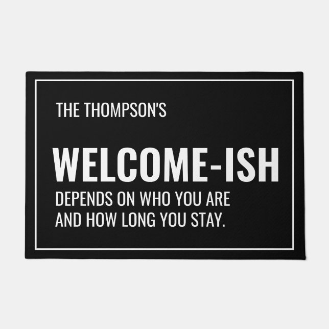 Funny Welcome Door Mat Fußmatte (Vorderseite)