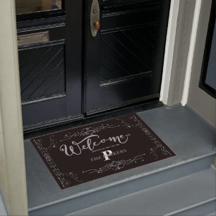 Funny Welcome-ish Frame Custom Monogram Fußmatte