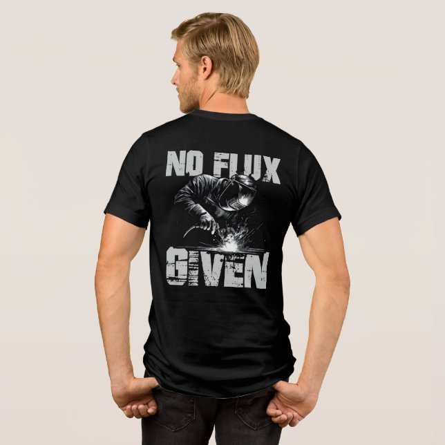 Funny Welder kein Flux angesichts Men's Tri-Blend Shirt (Rückseite voll)