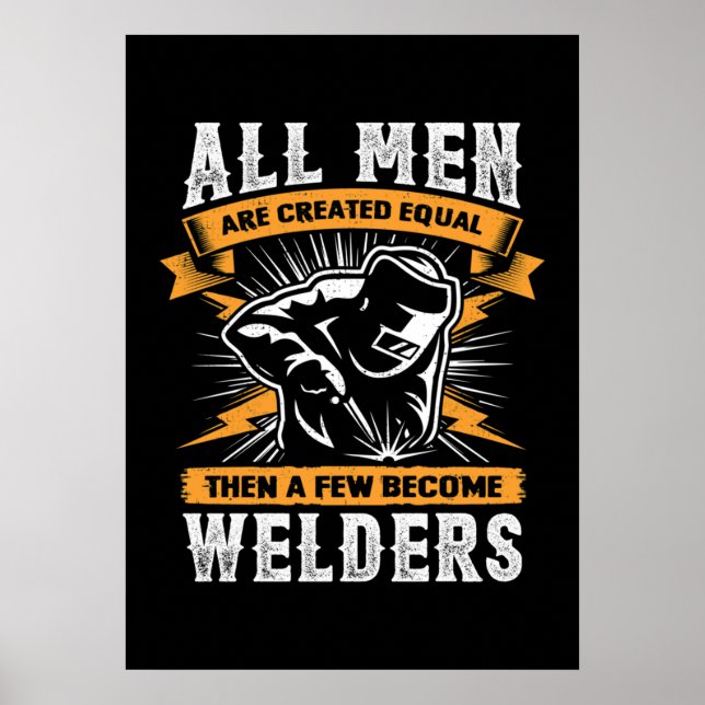 Funny Welder Poster (Vorne)