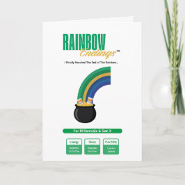 Funny Wellness Shamrock Clover Card Karte