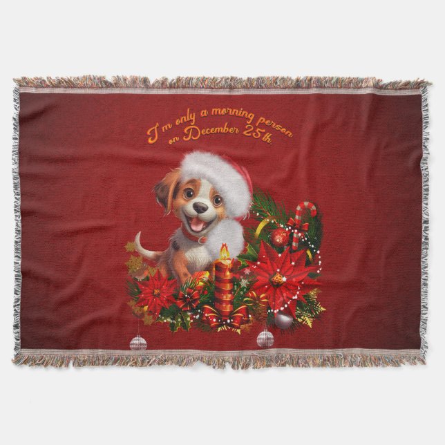 Funny Welpe Decke (Vorderseite)