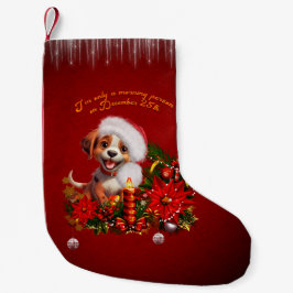 Funny Welpe Kleiner Weihnachtsstrumpf