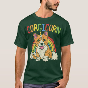Funny Welsh Corgi Dog Corgicorn 287 T-Shirt