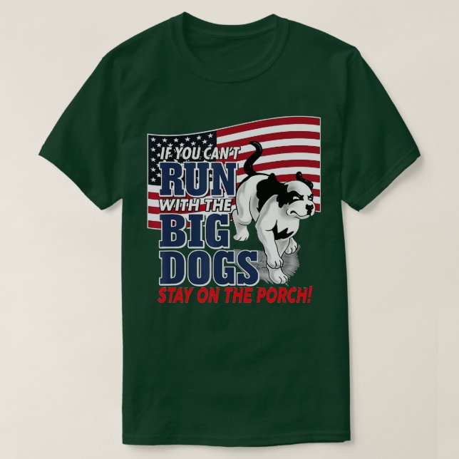 Funny Wenn du nicht mit dem Großen Hund laufen ble T-Shirt (Design vorne)