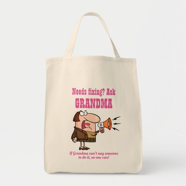 FUNNY, wenn GRANDMA NAG eins nicht zu fixieren, ka Tragetasche (Vorne)
