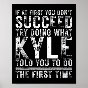 Funny, wenn Sie am Anfang nicht erfolgreich Geburt Poster