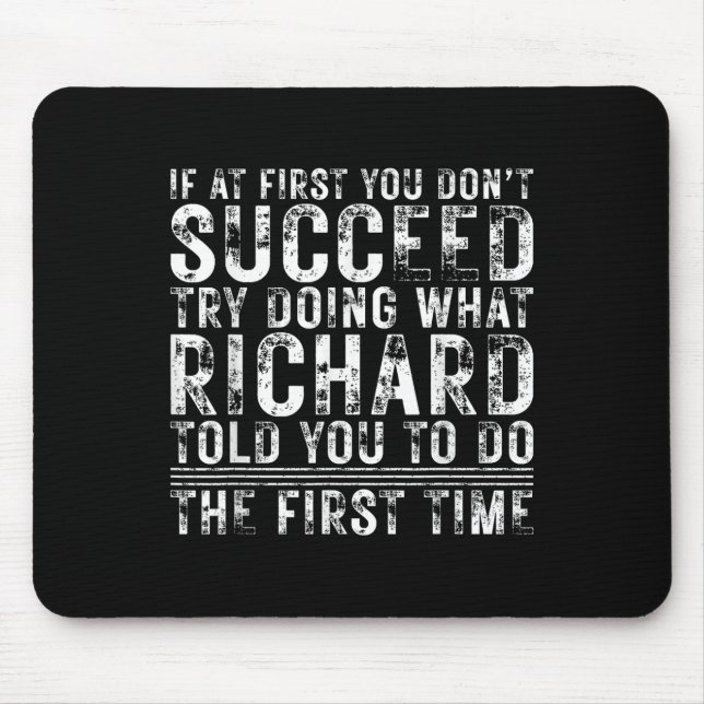 Funny, wenn Sie zuerst nicht erfolgreich sein Gebu Mousepad (Vorne)