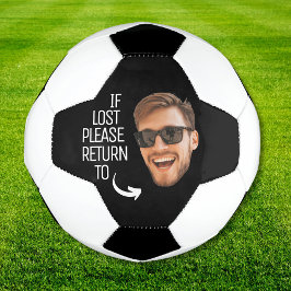 Funny, wenn verloren, zurück zu Jungs Gesicht Foto Fußball
