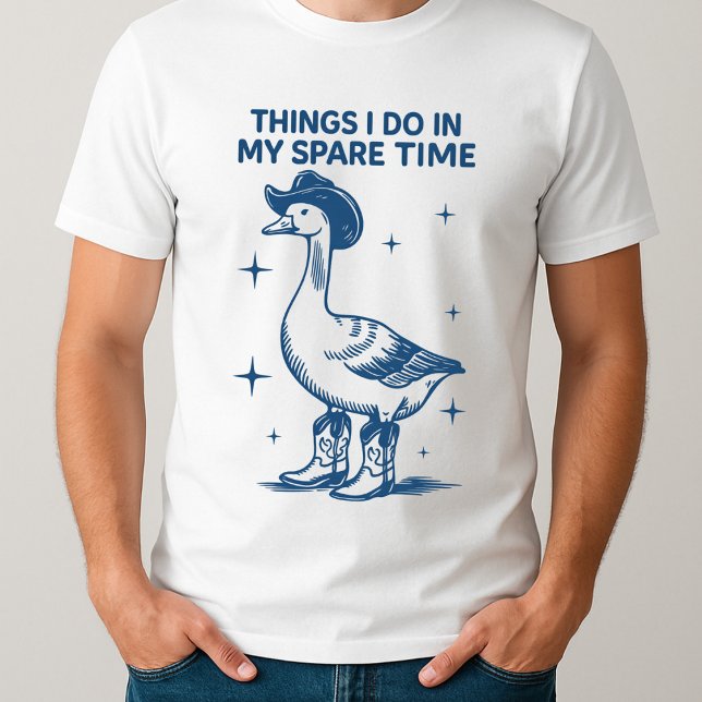 Funny Western Got zu Albern Gänsehuhn Graphic T-Shirt (Von Creator hochgeladen)