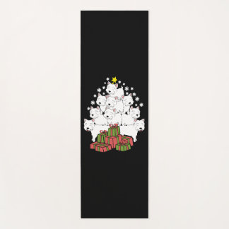 Funny Westie Xmas Tree Weihnachten Yogamatte