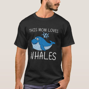 Funny Whale Kunst für Mama Mama Orca Narwhal T-Shirt