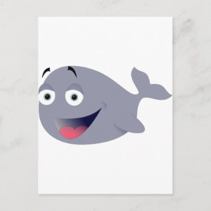 Funny Whale Postkarte