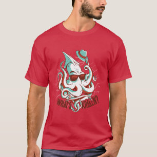 Funny Whats Kraken Riant Octopus Cartoon T-Shirt