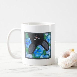 Funny Whimsical Goth Vampire Bat Individuelle Name Kaffeetasse