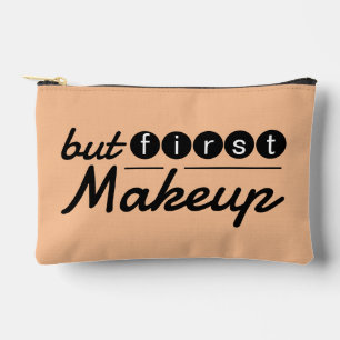 Funny Whimsical Vintag Peach Orange Makeup Travel Zubehörtasche