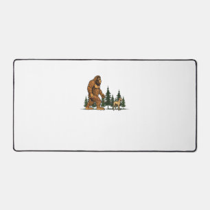 Funny Whippet Bigfoot Dog Wanderhund Mama Vater Ki Schreibtischunterlage