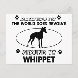 Funny Whippet Designs Postkarte