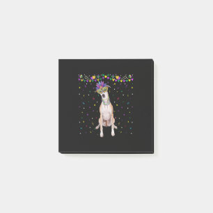 Funny Whippet Karneval Maske Mardi Gras Bea Post-it Klebezettel