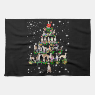 Funny Whippet Weihnachtsbaum Dekoration Geschirrtuch