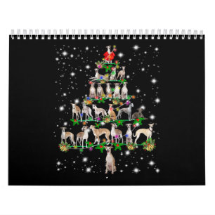 Funny Whippet Weihnachtsbaum Kalender