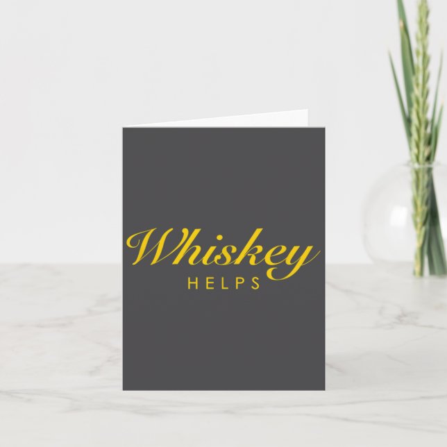 Funny Whiskey Gift For Whiskey And Single Malt Lov Karte (Vorderseite)
