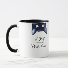 Funny White and Black Cat Tasse
