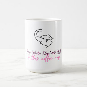 Funny White Elephant Gift - Coffee Cup Kaffeetasse