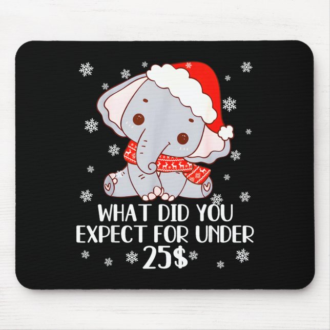 Funny White Elephant Pjs For Adults Under 15 20  Mousepad (Vorne)