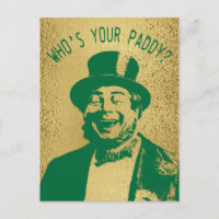 Funny Who is Your Paddy Gold St. Patricks Day