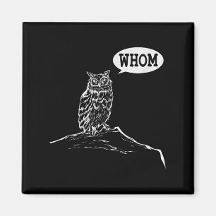 Funny Who Owl Grammar Englischer Magnet