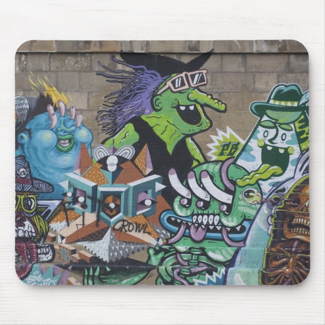 Funny Wicked Green Hexe Mousepad (Vorne)