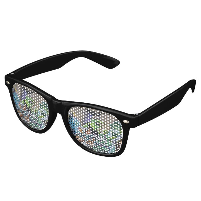 Funny Wicked Green Hexe Partybrille (Schrägansicht)