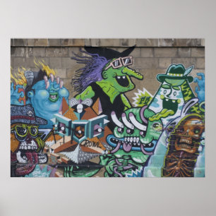 Funny Wicked Green Hexe Poster