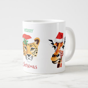 Funny wild Safari Tiere Weihnachten Kostüm Jumbo-Tasse