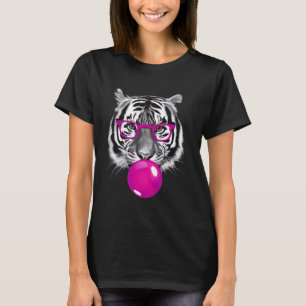 Funny Wild Tiger Bubblegum design Women's Animal C T-Shirt