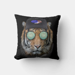 Funny Wildlife gekleidet Funny Bengalisch Tiger Kissen