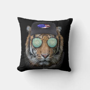 Funny Wildlife gekleidet Funny Bengalisch Tiger Kissen