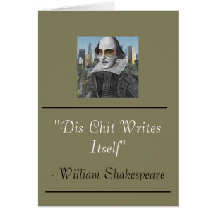 Funny William Shakespeare Card