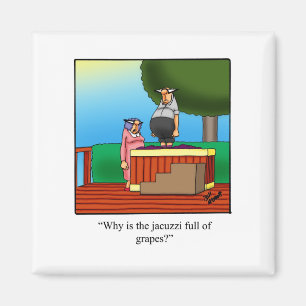 Funny Wine Cartoon Geschenk! Magnet